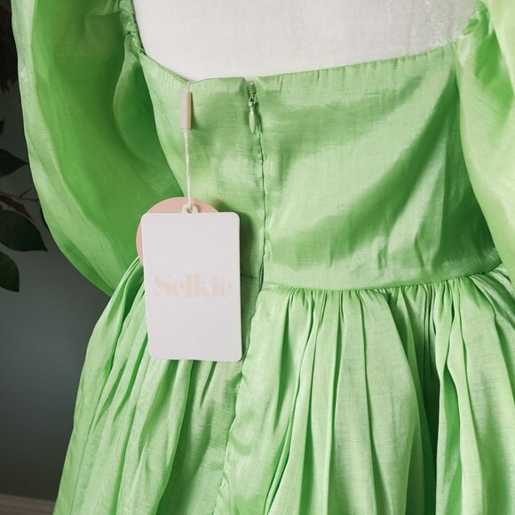 Selkie Avocado Puff Dress - Picture 5 of 7